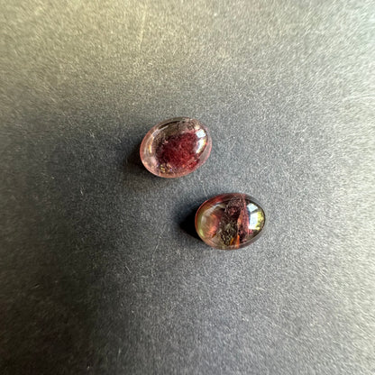 Pink Tourmaline Oval Cabochon Pair, 4.20 ct, 9x7 mm – view 3 of 5