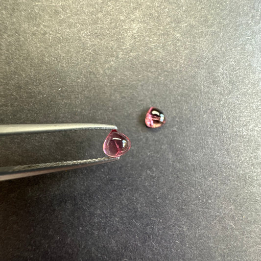 Flawless, Tear-shaped Tourmaline  Pair