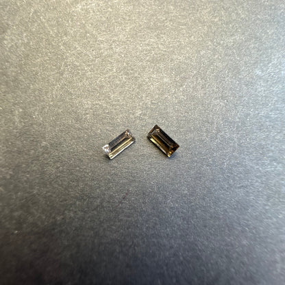 Brown Quartz Rectangular Loose Stone Pair, 0.55 ct, 6.0x2.8 mm – view 2 of 4