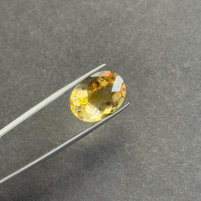 Yellow Citrine Oval Loose Stone, 18.02 ct, 20x15 mm – view 1 of 4