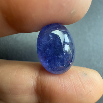 Blue Tanzanite Oval Cabochon – view 1 of 4