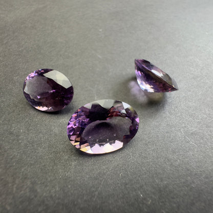 Purple Amethyst Oval Faceted Loose Stone – view 4 of 5