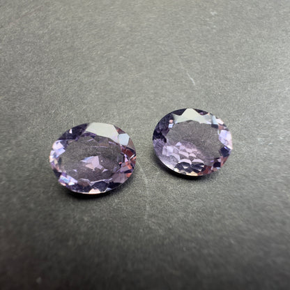 Purple Amethyst Oval Faceted Loose Stone Pair – view 1 of 4