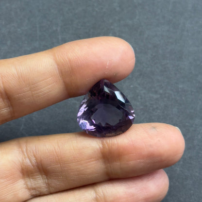 Purple Amethyst Drop Loose Stone, 14.04 ct, 17x16.7 mm – view 4 of 4