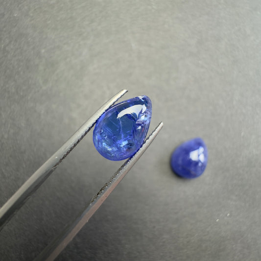 Tanzanite Natural Blue Cabochon Drop