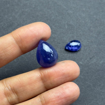 Blue Tanzanite Drop Cabochon – view 3 of 4