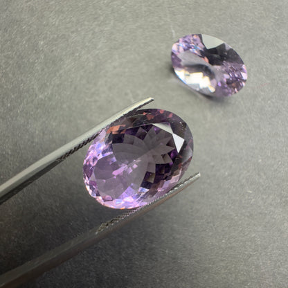 Purple Amethyst Oval Faceted Loose Stone, 21.03 ct, 21.03x13.0 mm – view 2 of 4