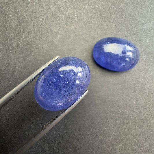 Tanzanite Natural Blue Cabochon  Oval Shape