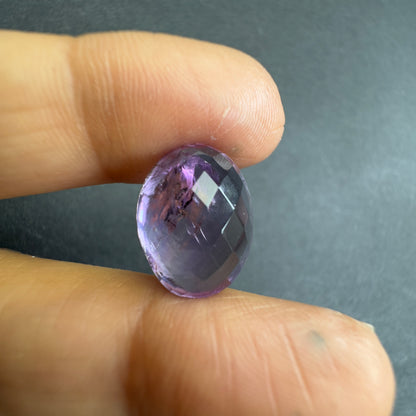 Purple Amethyst Oval Loose Stone, 11.15 ct, 16x12.5 mm – view 3 of 4