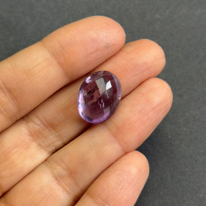Purple Amethyst Oval Loose Stone, 11.15 ct, 16x12.5 mm – view 4 of 4