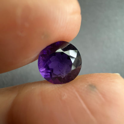 Purple Amethyst Round Loose Stone – view 3 of 5