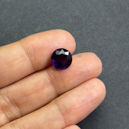 Purple Amethyst Round Loose Stone – view 4 of 5