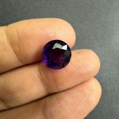 Purple Amethyst Round Loose Stone – view 5 of 5