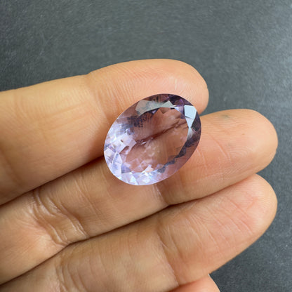 Purple Amethyst Oval Loose Stone, 7.62 ct, 15.8x12 mm – view 4 of 4