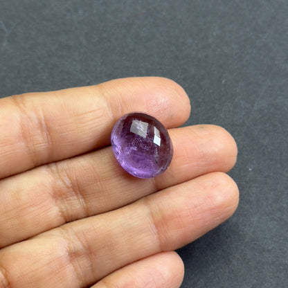Purple Amethyst Oval Loose Stone, 14.54 ct, 16.5x13.8 mm – view 4 of 4