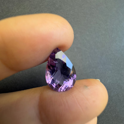 Purple Amethyst Drop Loose Stone, 14.9x10 mm – view 3 of 4