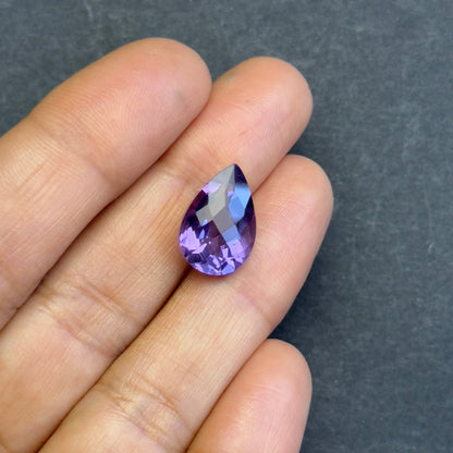 Purple Amethyst Drop Loose Stone, 14.9x10 mm – view 4 of 4