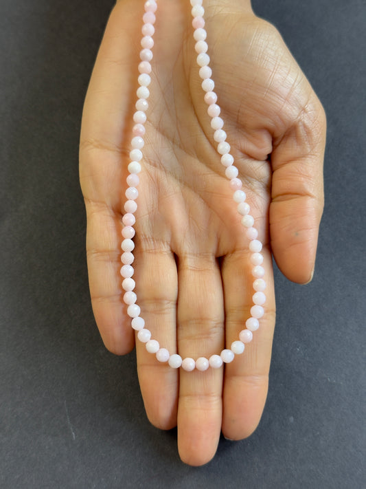 Besonderer Anlass? Eine Halskette aus rosa Opal, die auffällt! 49,28 Karat