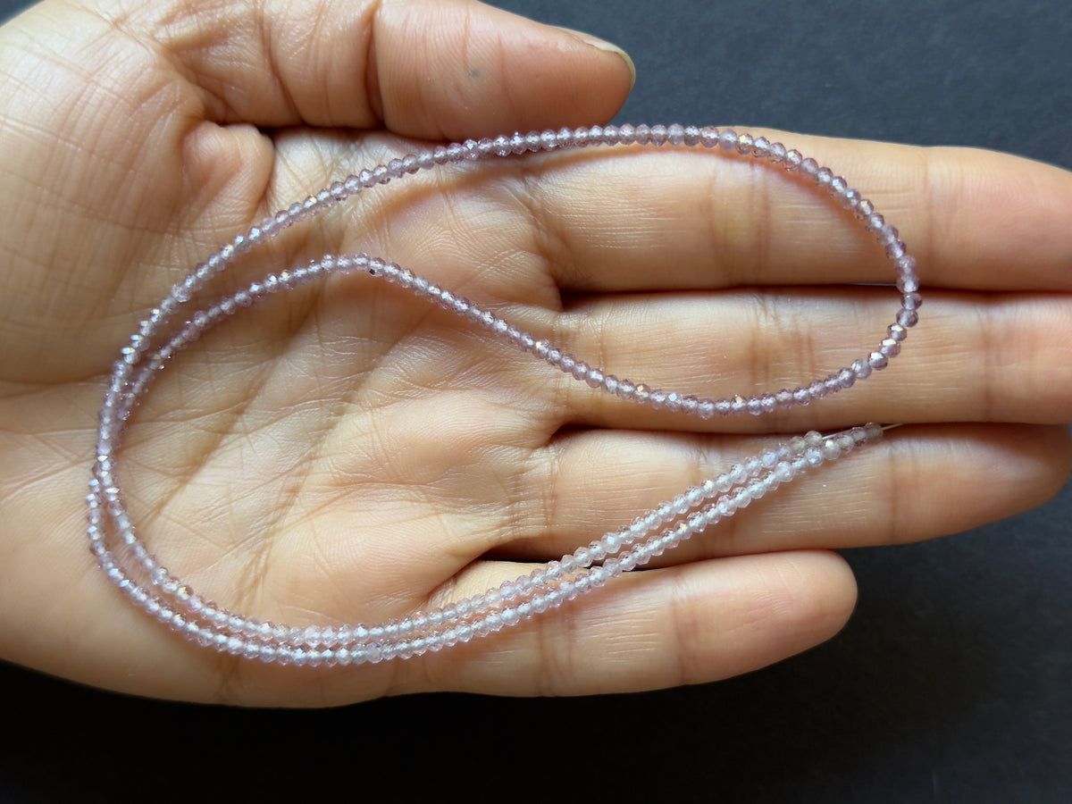 Delicate Soft Old Rosa Spinel Beads Strand 23.11cts