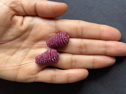 Red Ruby Pear Loose Stone Pair, 38.44 ct – view 1 of 2