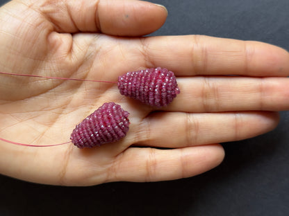 Red Ruby Pear Loose Stone Pair, 53.31 ct – view 1 of 2