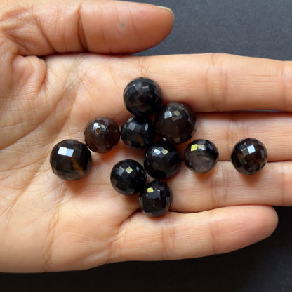 Brown Agate Round Faceted Beads – view 7 of 7