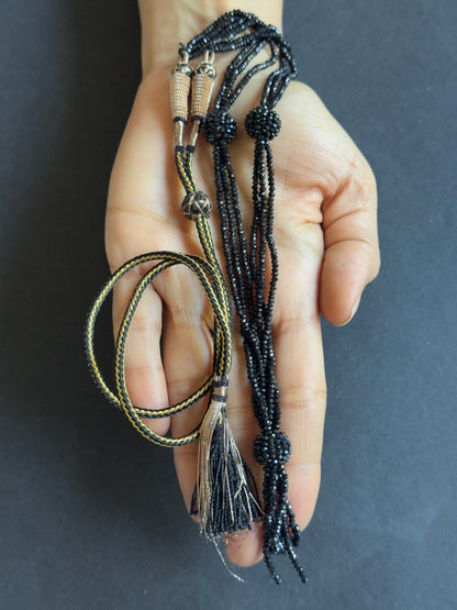 Black Spinel Rondelle Beads, 116.46 ct, 43 cm – view 4 of 4