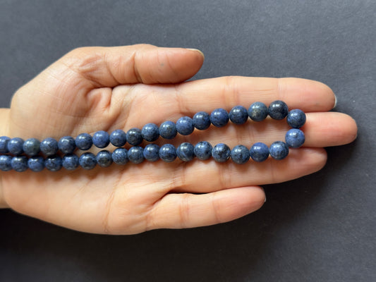 Deep, Mystical Blue Hues Reminiscent of a Magical Night Sky - Round Polished Beads