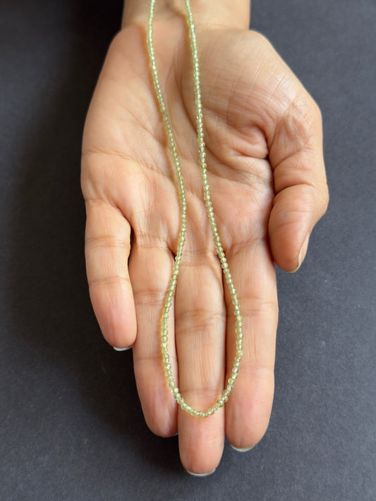 Fresh Spring Green Peridot Polished Round Beads 41cm