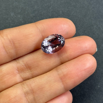 Purple Amethyst Oval Loose Stone, 6.19 ct, 14x10 mm – view 4 of 4