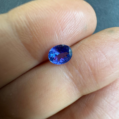 Purple Tanzanite Oval Loose Stone, 0.50 ct, 5.5x4.5 mm – view 3 of 4