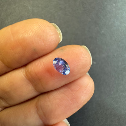 Purple Tanzanite Oval Loose Stone, 0.50 ct, 6.1x4.1 mm – view 3 of 3