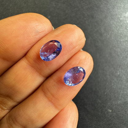 Purple Tanzanite Oval Loose Stone, 2.39 ct, 8x6 mm – view 3 of 3