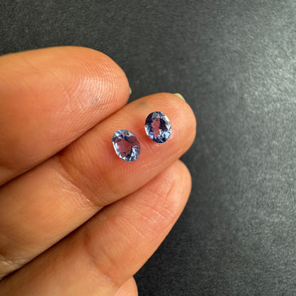 Purple Tanzanite Oval Loose Stone, 0.65 ct, 4.8x3.9 mm – view 3 of 3