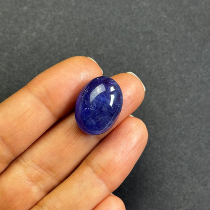 Blue Tanzanite Oval Loose Stone, 26.90 ct, 19.3x14.5 mm – view 3 of 4