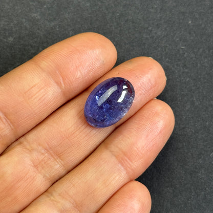 Blue Tanzanite Oval Loose Stone, 11.31 ct, 16.4x11.3 mm – view 3 of 4