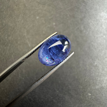 Blue Tanzanite Oval Cabochon, 7.00 ct, 13.5x10 mm – view 1 of 4