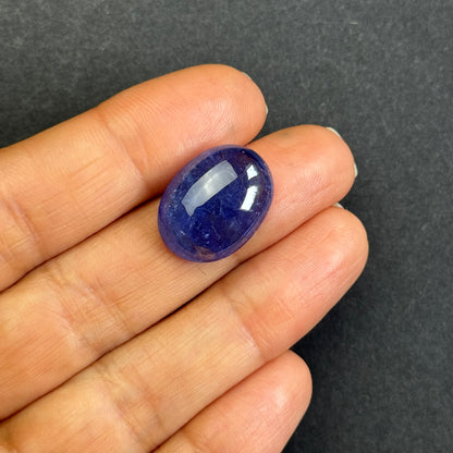 Blue Tanzanite Oval Loose Stone, 16.41 ct, 18.5x14 mm – view 3 of 4