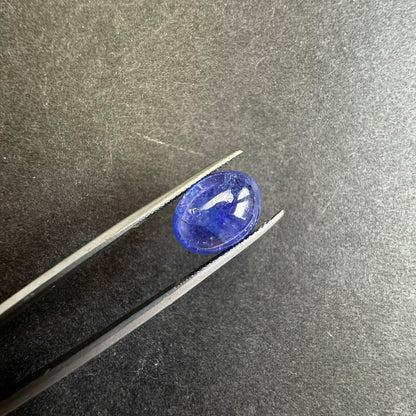 Blue Tanzanite Oval Cabochon, 6.94 ct, 13x10 mm – view 1 of 4