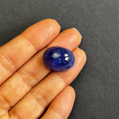 Blue Tanzanite Oval Loose Stone, 35.20 ct, 20.6x16 mm – view 3 of 4