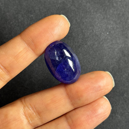 Blue Tanzanite Oval Loose Stone, 34.53 ct, 23.8x16.2 mm – view 3 of 4