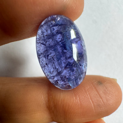 Blue Tanzanite Oval Loose Stone, 16.60 ct, 20.5x13.5 mm – view 4 of 4