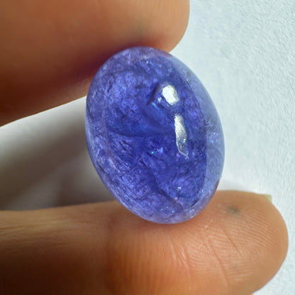 Blue Tanzanite Oval Loose Stone, 21.37 ct, 20.3x15.2 mm – view 4 of 4