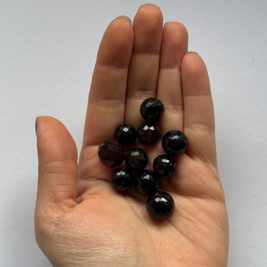 Agate Beads Faceted Drilled 10 per Bag