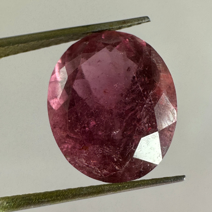 Pink Tourmaline Oval Faceted Beads, 5.23 ct, 12.6x10.2 mm – view 3 of 7