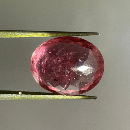 Pink Tourmaline Oval Faceted Beads, 5.23 ct, 12.6x10.2 mm – view 5 of 7