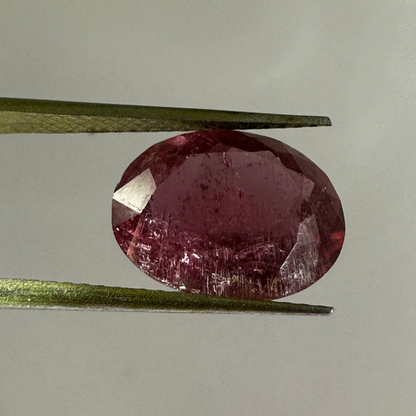 Pink Tourmaline Oval Faceted Beads, 5.23 ct, 12.6x10.2 mm – view 7 of 7