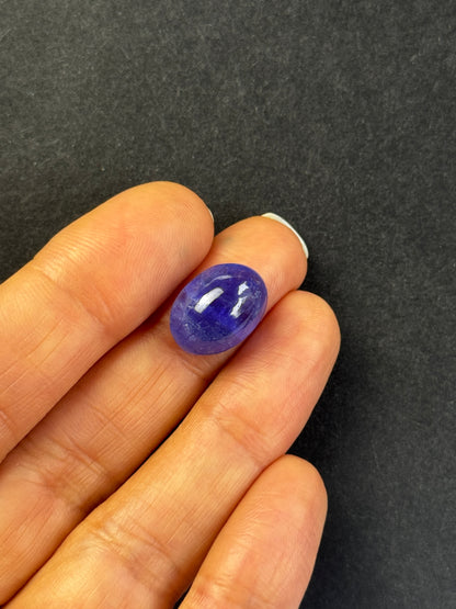 Blue Tanzanite Oval Loose Stone, 10.98 ct, 13.5x10.5 mm – view 3 of 4