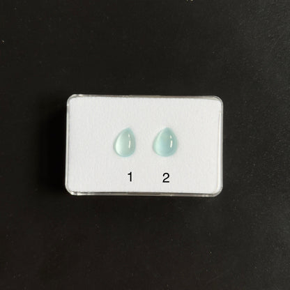 Blue Aquamarine Drop Cabochon – view 3 of 3