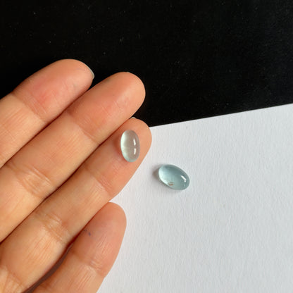 Blue Aquamarine Drop Cabochon – view 3 of 3